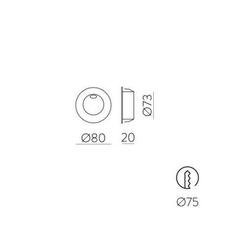 Empotrable de techo Regal 3000k Blanco de ACB Iluminación