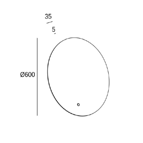 Espejo baño Lizz Round LED 21w 4000k Forlight