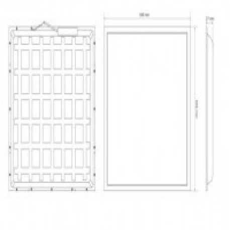 Pack-8 Panel Backlight Exapolis 600x600 40w Threeline