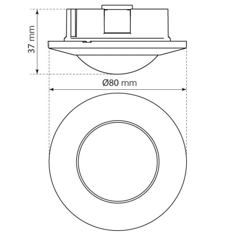 Sensor de movimiento Mercury empotrable I-TEC