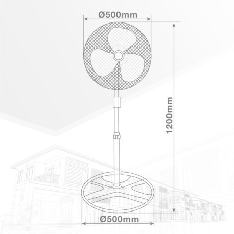 Ventilador de pie Sandi GSC