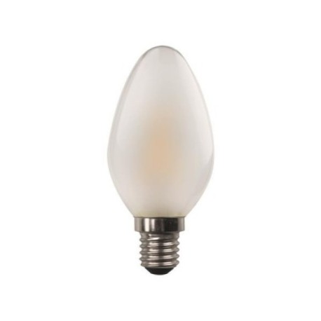 Bombilla LED C37 Filamento cruzado 4.5W E14 Frost regulable Aimur