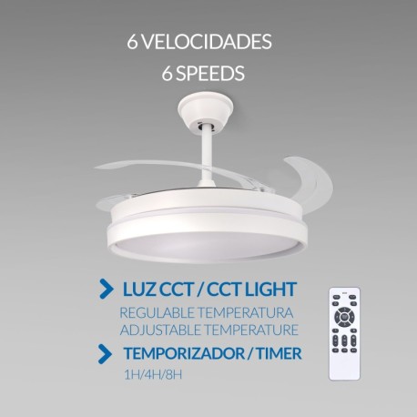 Ventilador de techo Afar blanco Mimotec