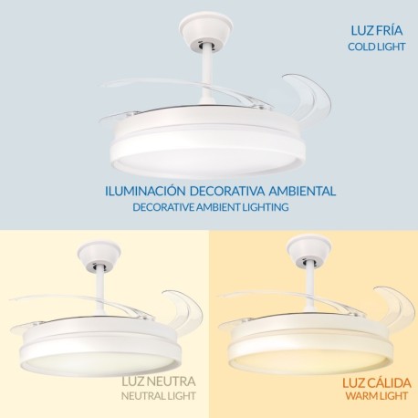 Ventilador de techo Afar blanco Mimotec