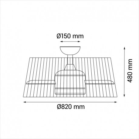 Ventilador de techo Gema Sulion