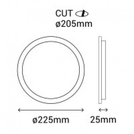 Downlight Hole empotrable redondo 18W de Sulion