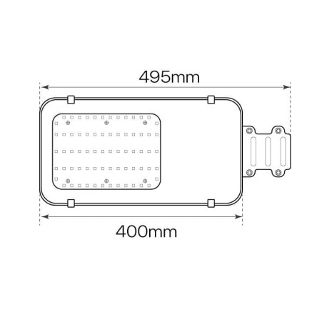 Luminaria vial Cheap 50w gris plata IP65 I-TEC