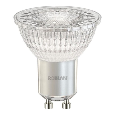 Bombilla dicroica LED Transparente 4,3W 410lm 36º de Roblan