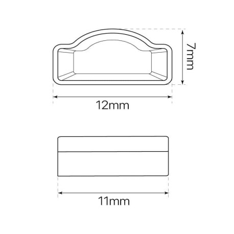 Tapa final tira led Elise 230v I-TEC