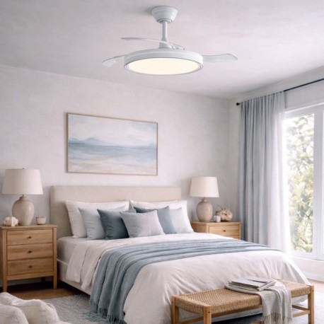 Ventilador de techo Ventus Evo 39w CCT blanco CristalRecord