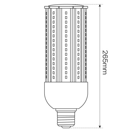 Bombilla LED industrial alta potencia Corn E27 45w 85-305V I-TEC