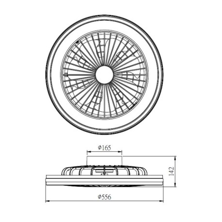 Ventilador de techo GAMER Big 56cm de Mantra