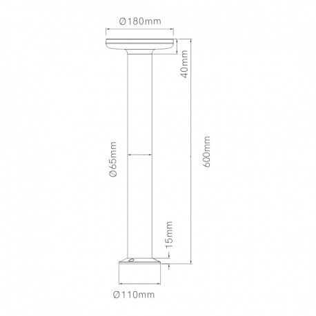 Baliza Mac 60cm Beneito Faure