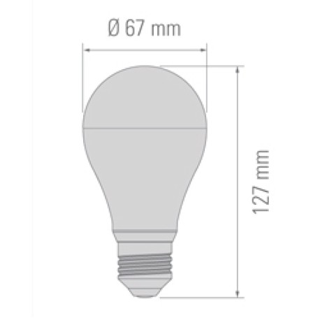 Bombilla LED SMD A60 E27 15W CristalRecord