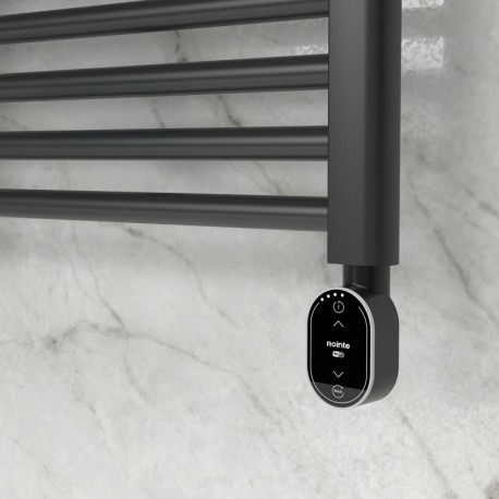 Toallero eléctrico Elba Wifi Negro Ancho 500mm Oval de Rointe