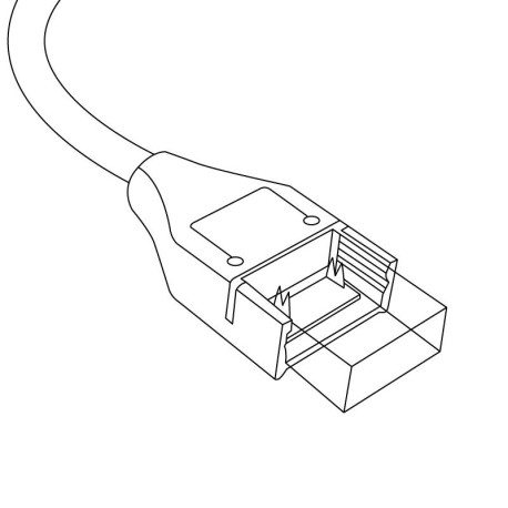 Conector con cable tira led Elise 230V I-TEC
