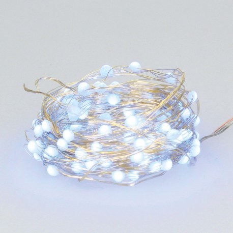 Guirnalda alambre LED 9.9m con USB + mando GSC