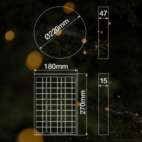 Plafón solar LED Telfer 6w 6500k GSC