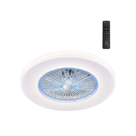 Ventilador de techo LED Kitale CCT Dimable CristalRecord