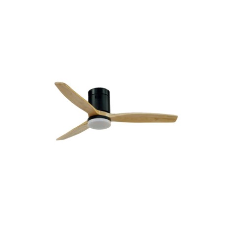 Ventilador de techo LED Nine Eco Negro+Clara 20w CCT Cristalrecord