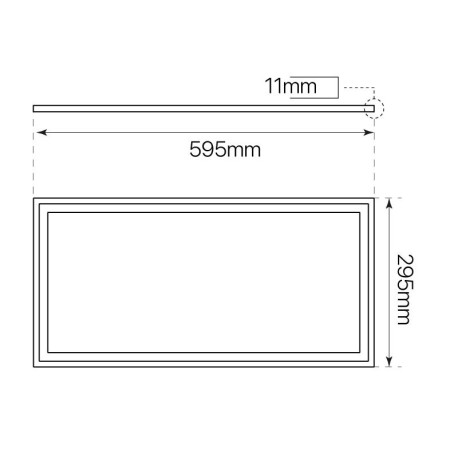 Panel led Eco mode 24w 30x60cm aluminio I-TEC