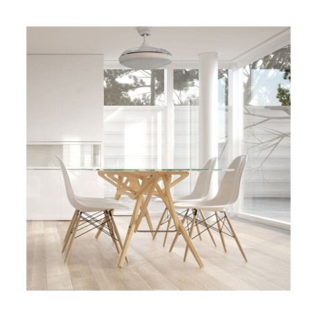 Ventilador de techo Nuba AC 36w CCT blanco CristalRecord