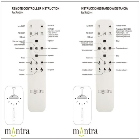 Ventilador de techo Siberia  Mantra