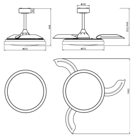 Ventilador de techo Siberia  Mantra