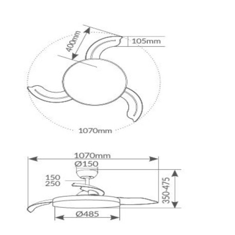 Ventilador de techo Tungati GSC