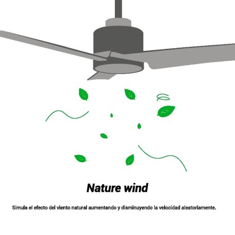 Ventilador de techo Anne con luz marrón óxido Sulion