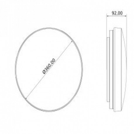 Downlight Plafón CEILING+ superficie CCT Kit Emergencia Threeline