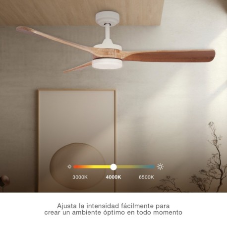 Ventilador techo Misstreta CCT blanco/madera GSC