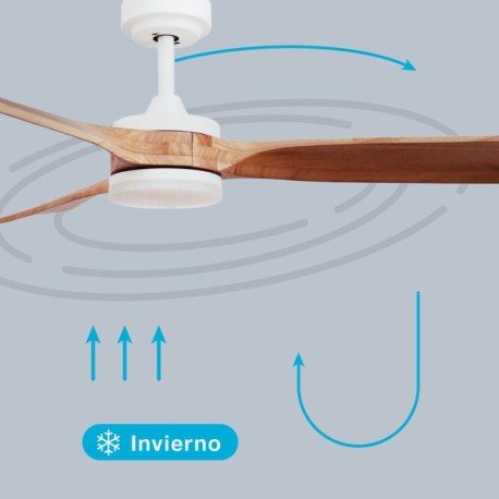 Ventilador techo Misstreta CCT blanco/madera GSC