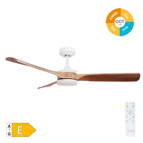 Ventilador techo Misstreta CCT blanco/madera GSC