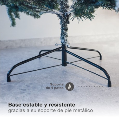 Árbol de navidad artificial nevado Lemper 2.1M 988 ramas GSC