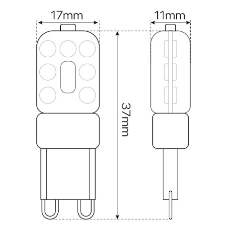 Bombilla LED G9 2.5w 220-240 I-TEC