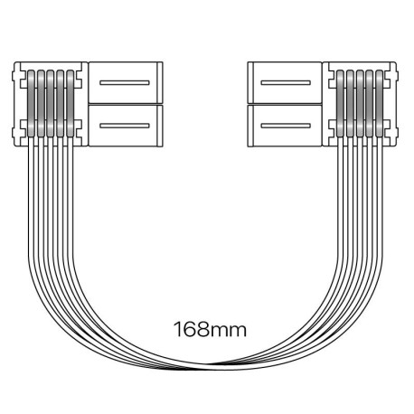 Conector doble +cable RGBW 5 pin I-TEC