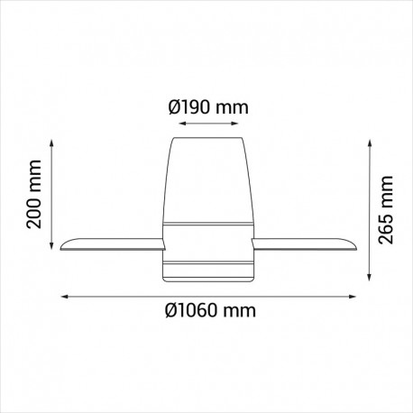 Ventilador de techo Taro negro Sulion