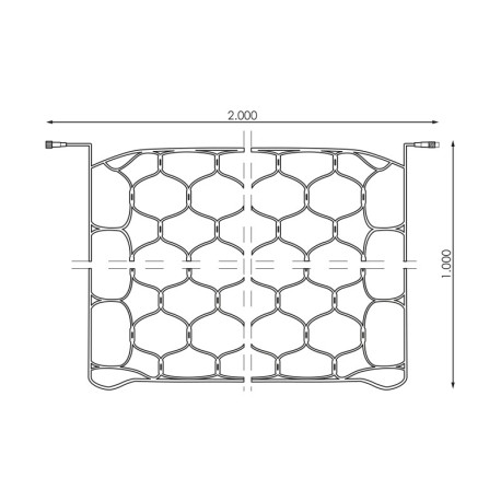 Red 2x1m 230v Prilux