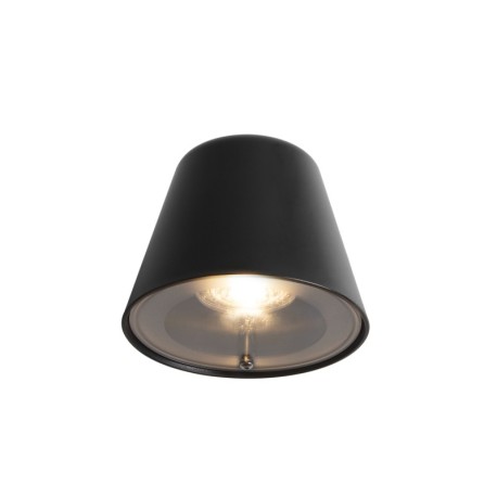 Aplique de exterior Cone negro GU10 8w Forlight