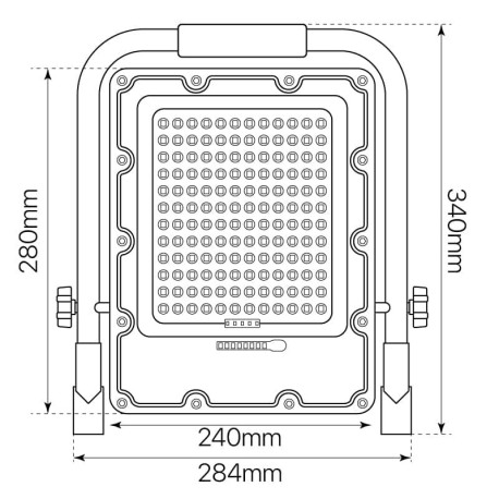 Proyector LED exterior Cave autónomo 200w I-TEC