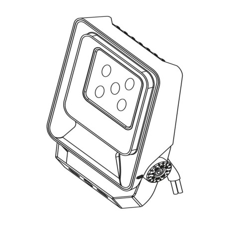 Proyector LED Mónaco 10w gris oscuro I-TEC