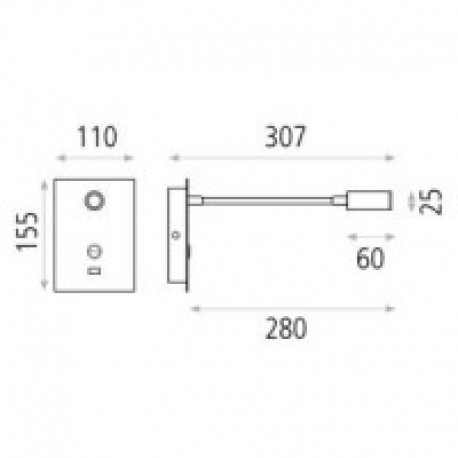 Aplique de pared Senda 3000k de ACB Iluminación