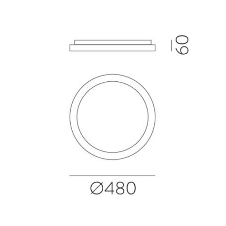 Plafón de techo Grace LED 48 cm de ACB Iluminación