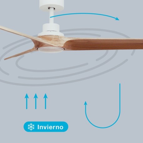Ventilador techo Fratello CCT blanco/madera GSC