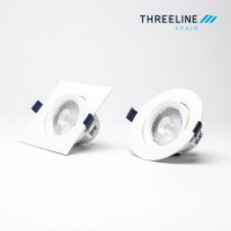 MINIDLO12C Iris minidownlight empotrable cuadrado  12w 90º Threeline