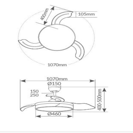 Ventilador de techo Likasi GSC