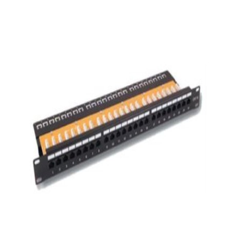 Panel UTP Cat. 6 24 p. 19" 1U con bandeja LSA 250 Mhz 1 Gbit  Sumpro