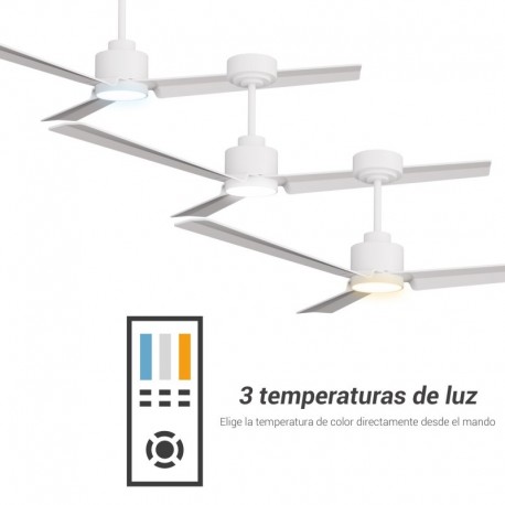 Ventilador de techo Anne con luz Blanco Sulion