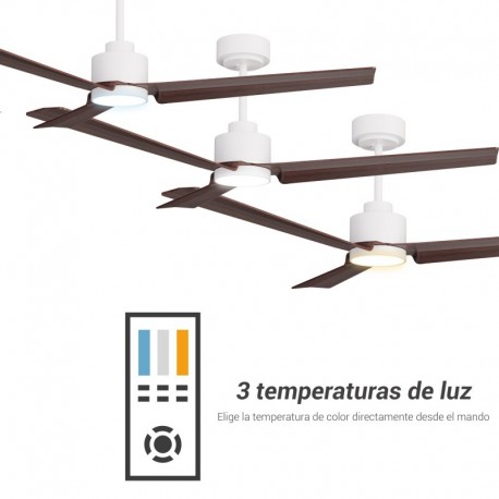 Ventilador de techo Anne con luz Blanco Sulion